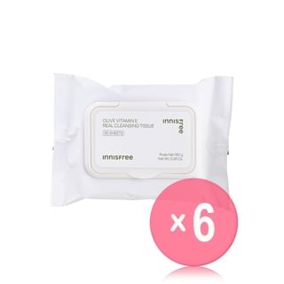 innisfree - Olive Vitamin E Real Cleansing Tissue (x6) (Bulk Box)