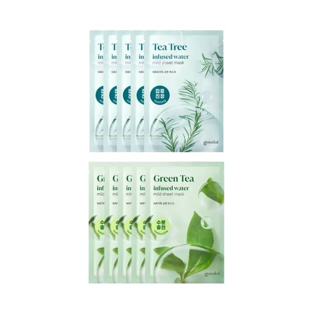 Goodal-Mild Sheet Mask Bundle Set - 2 Types