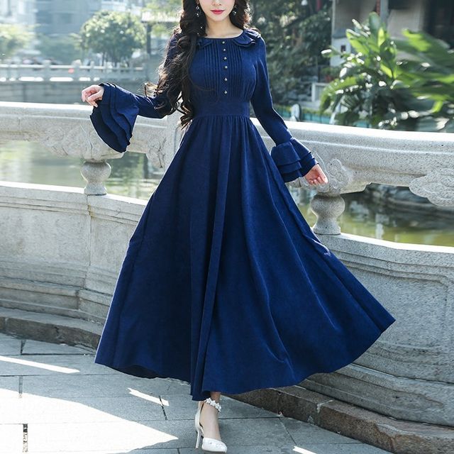 chinese dress ladies PLUS SIZE SLEEVELESS FRONT POCKETS CORDUROY MAXI DRESS –  Wholesalefashiontrends.com