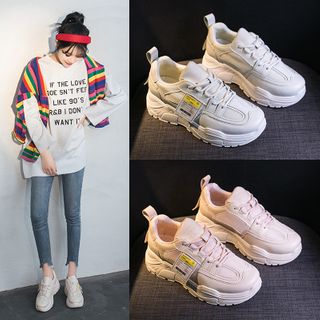 platform athletic sneakers