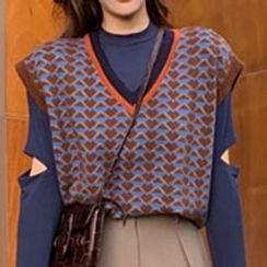 Doyle - Printed Knit Vest