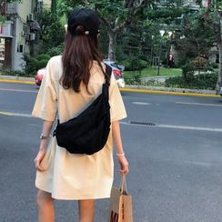 Minafox - 純色帆布斜背包 Minafox - 純色帆布斜背包