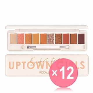 FOCALLURE - Staymax 10 Color Eyeshadow Palette -#3 SUNSET (x12) (Bulk Box)