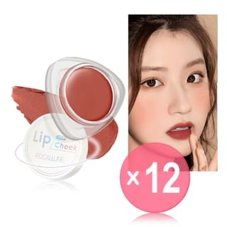 FOCALLURE - Creamy Lip & Cheek Duo - 3 Colors Coral (x12) (Bulk Box)