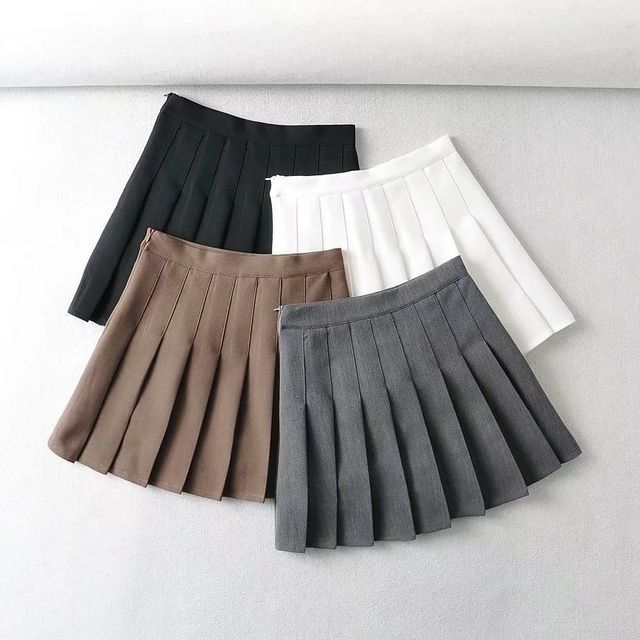 Asiris - Pleated Mini Skirt | YesStyle