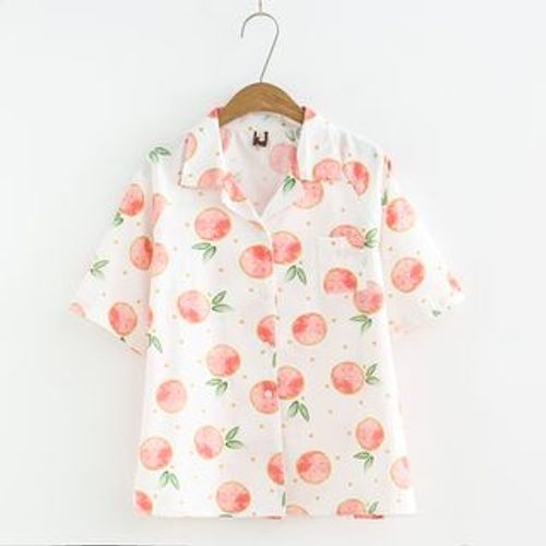 PANDAGO - Fruit Print Short-Sleeve Shirt | YesStyle