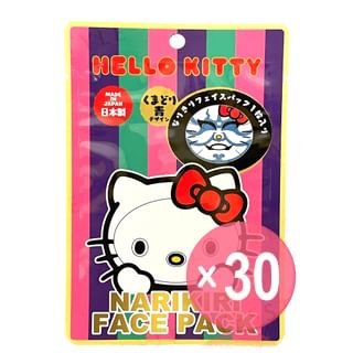 ASUNAROSYA - Sanrio Hello Kitty Narikiri Face Pack Kumadori Pink (x30) (Bulk Box)