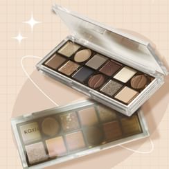 Kaxier - Roasted Coffee 12-Color Eyeshadow Palette - 3 Types