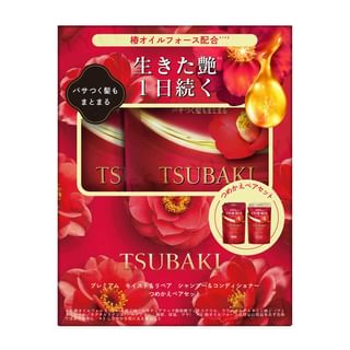 Shiseido - Tsubaki Premium Moist & Repair Shampoo & Conditioner Refill Set
