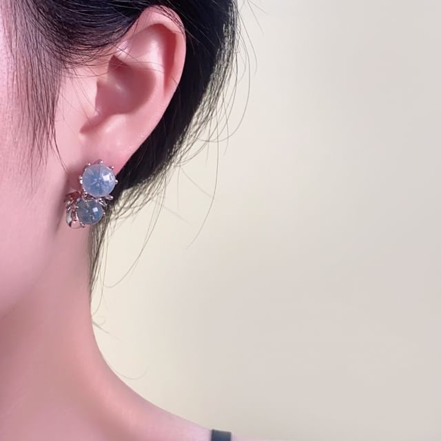 Betsuno-Gemstone Stud Earring