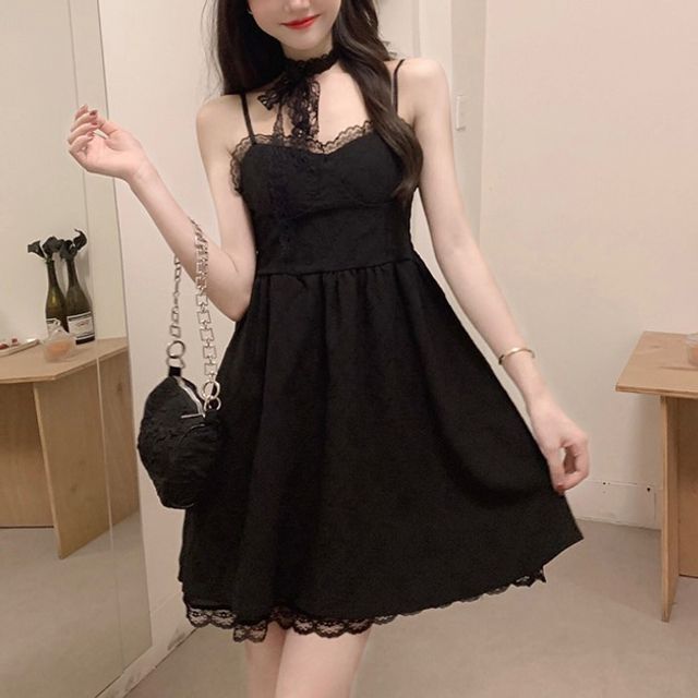dillards ladies black dresses Satin A-line Spaghetti Straps Homecoming Dresses, MH521 main image 0