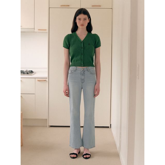 ROLAROLA★大人気★ROLA BOOTS CUT DENIM rolarola - Ribbon-Embroidery Boot-Cut Jeans | YesStyle