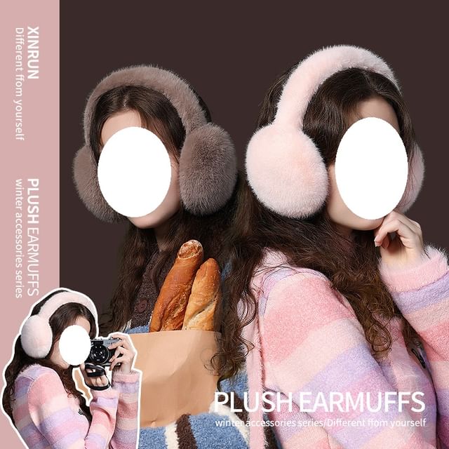Rita Zita-Plain Chenille Earmuffs Various Designs