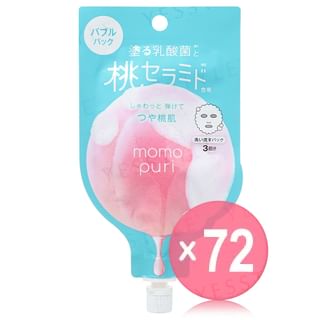 BCL - Momo Puri Peach Fresh Bubble Rinse Mask (x72) (Bulk Box)