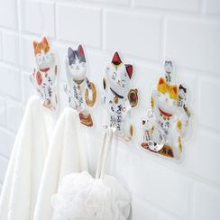 Yulu - Fortune Cat Adhesive Wall Holder Yulu - Fortune Cat Adhesive Wall Holder