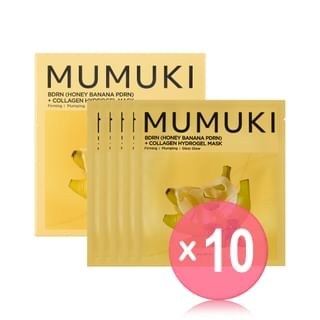MUMUKI - Honey Banana BDRN Hydrogel Mask Set (x10) (Bulk Box)
