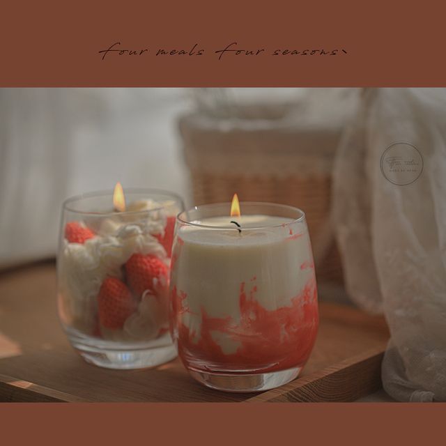 CANDLIA-Strawberry Fragrance Candle