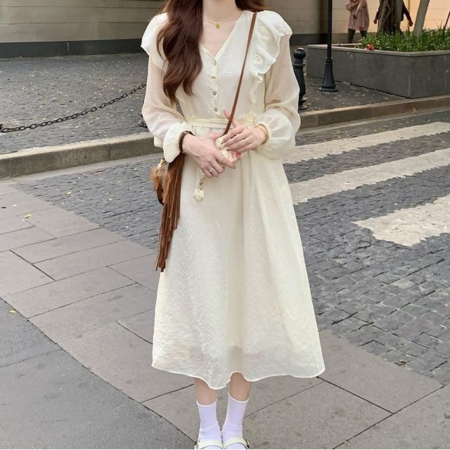 sachin and babi light blue dress chiffon dress: Dresses For Women main image 0