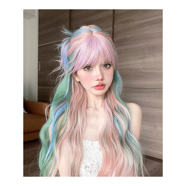 Jellyfish-Long Full Wig - Wavy Highlight