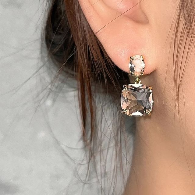 Joodii-Rhinestone Drop Earring