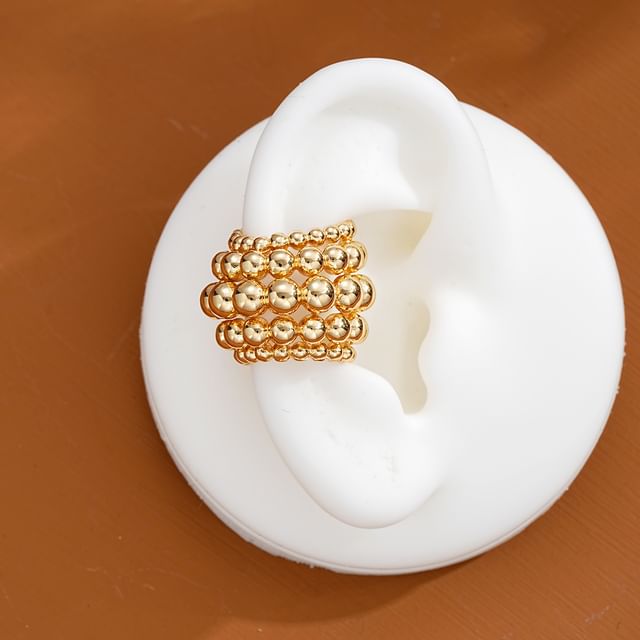 Gemsha-Beaded Layered Ear Cuff