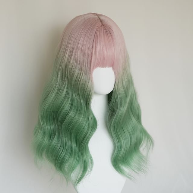Jellyfish-Long Full Wig - Wavy Gradient