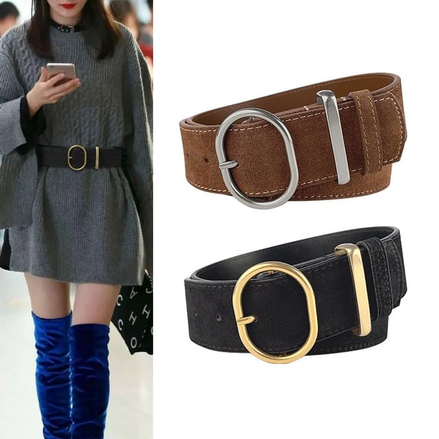 Rofuka-Genuine Suede Belt