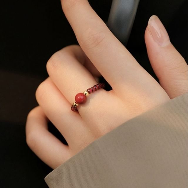 Seirios-Beaded Elastic Ring