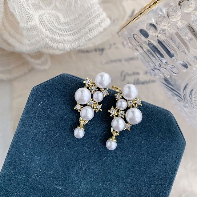 PANGU-Faux Pearl Drop Earring
