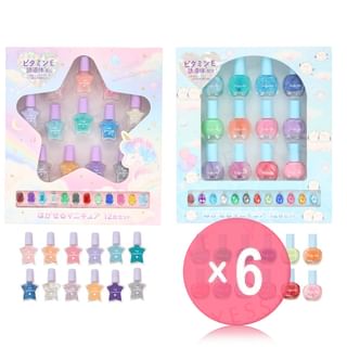 SHOBIDO - Washable Nail Polish (x6) (Bulk Box)