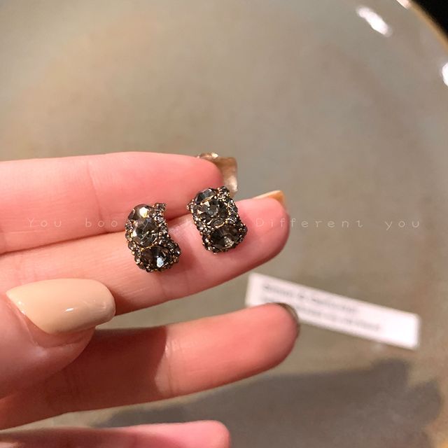 Jael-Rhinestone Hoop Earring