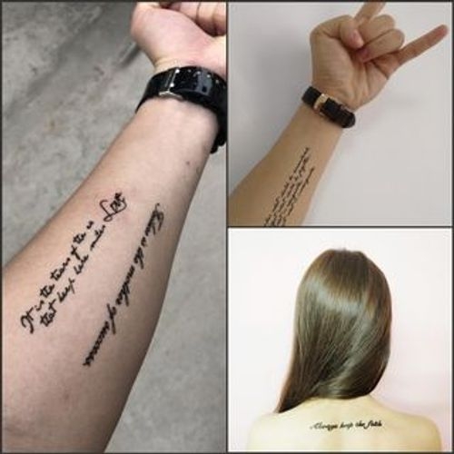 english alphabet Temporary Tattoos Body Women Men Kids Arm Leg Fake Sticker  L9S9 | eBay