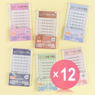 Gege Bear - Lower Eyelashes- 6 Types (x12) (Bulk Box)