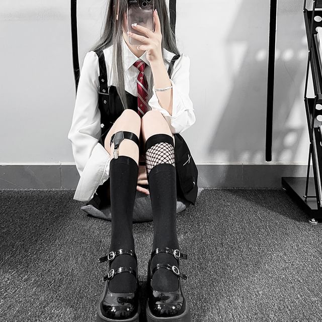 Malnia Home-Plain Socks Garter Set Various Designs