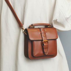 Emvee - Faux Leather Crossbody Bag Emvee - Faux Leather Crossbody Bag