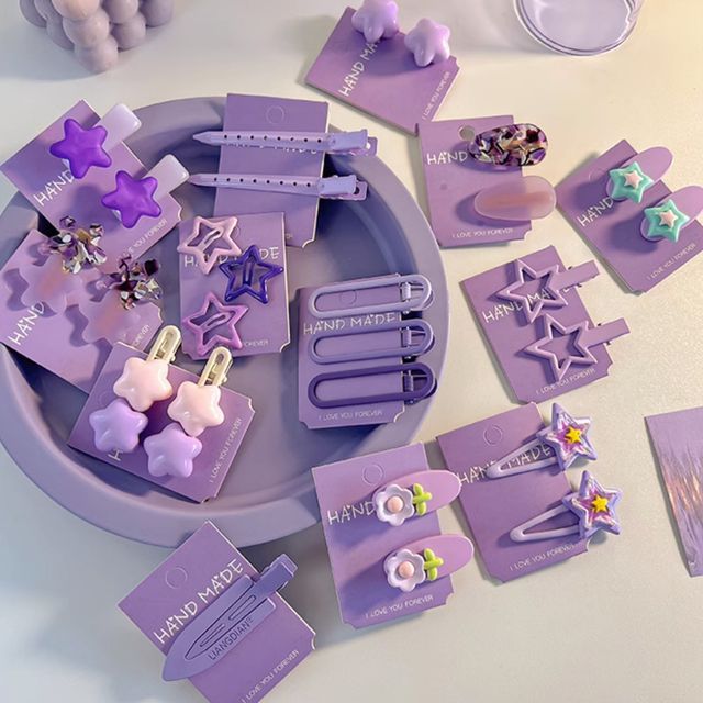 LIDO-Alloy Hair Clip Various Designs Set