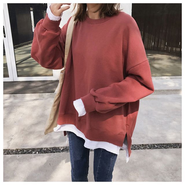 Everose-Mock Two-Piece Sweatshirt