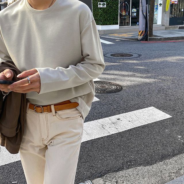 MRCYC-Long-Sleeve Plain T-Shirt
