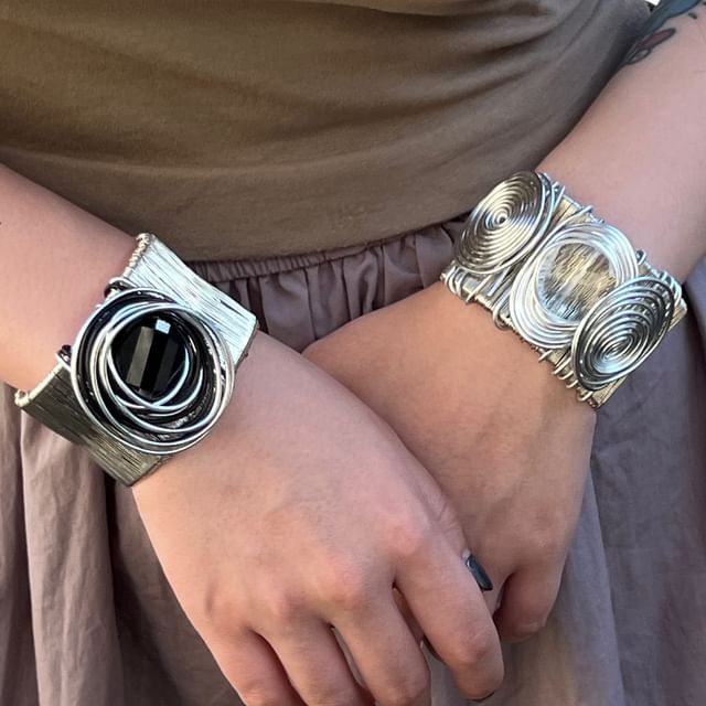 Drexxiax-Metal Chunky Open Bangle