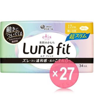 elleair - Ellis Luna Fit Sanitary Pad Ultra Slim Light Days 17cm No Wings (x27) (Bulk Box)