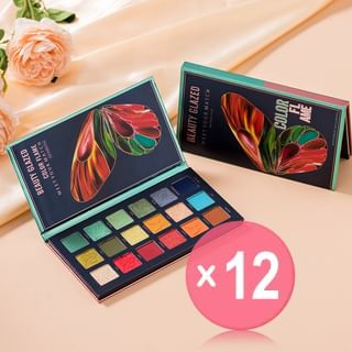 BEAUTY GLAZED - Color Flame Butterfly Eyeshadow Palette (18 Colours) (x12) (Bulk Box)