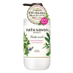 Kose - Natu Savon Select Body Wash White & Rich Moist Rose & Magnolia