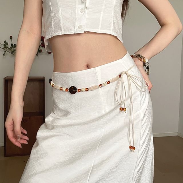 CIMAO-Beaded Woven Belt