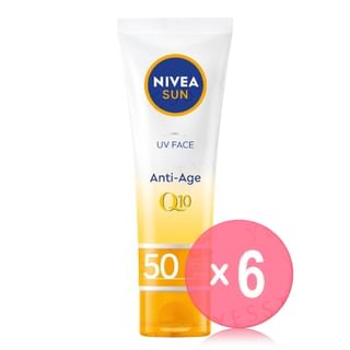 NIVEA - UV Face Anti-Age Q10 Sunscreen Lotion SPF 50+ PA++++ (x6) (Bulk Box)