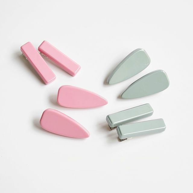Koi Kawaii-Plain Hair Clip Set