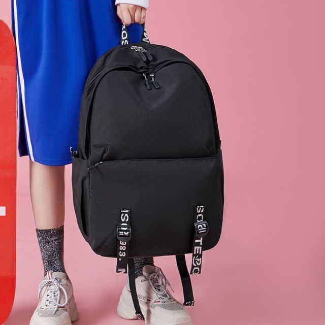 Bag Hub Lettering Strap Backpack YesStyle