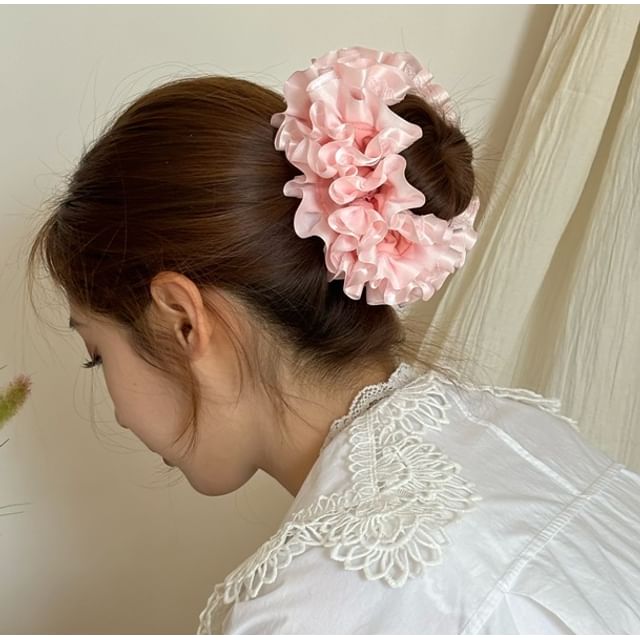 Allyrinta-Ruffle Plain Scrunchie