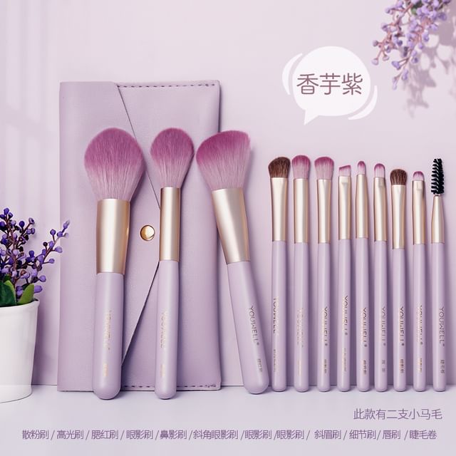Neceser de Maquillaje Bolsa YJ3 CL Y Set 4 Brochas+Stickers U93 CR - Real  Plaza