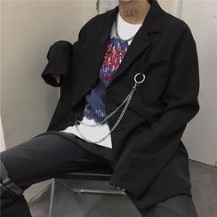 Koiyua - 鏈條單排扣西裝外套 / 直身西褲 Koiyua - 鏈條單排扣西裝外套 / 直身西褲