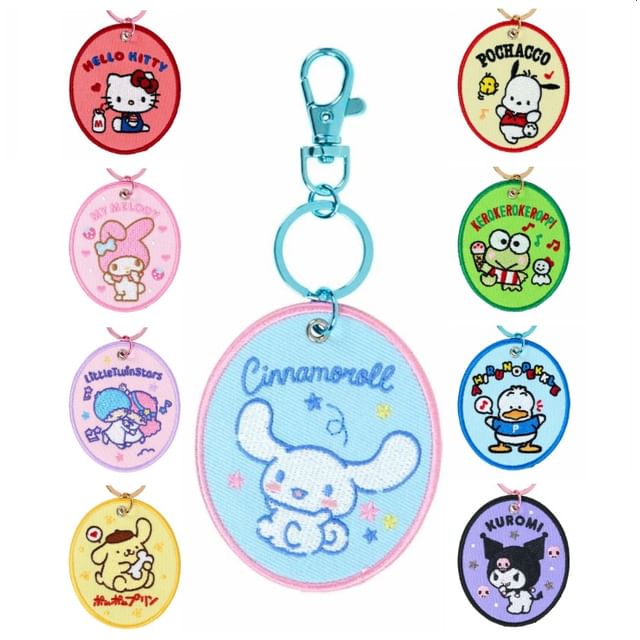 Sanrio-Sanrio Characters Embroidered Bag Charm